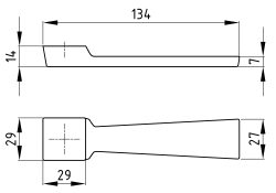 Coupé-/Falttürdrücker