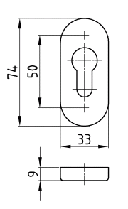 Schlüsselrosetten
