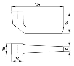 Drücker ohne Springsystem