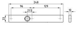 Drücker mit Springsystem auf Schild