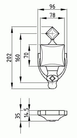 Klingel-Türklopfer-Briefklappe