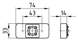 Drücker mit Springsystem auf Rosette